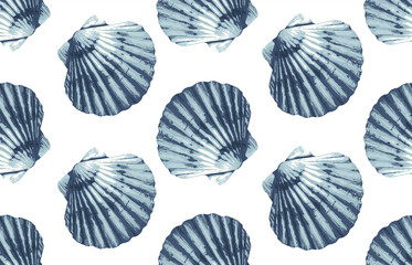 Seamless marine sea pattern.