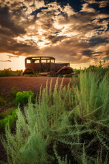 Old car on Route 66