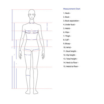 pretty african-american girl, technical fashion drawing, mannequin