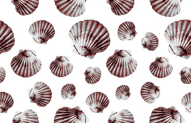 Seamless marine sea pattern.