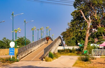 A beautiful view of Nong Khai city at Thailand.