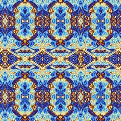 Digital art fractal background.  Psychedelic futuristic abstract pattern.