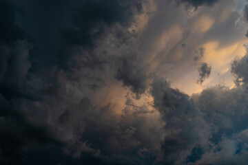Dramatic sky with clouds
