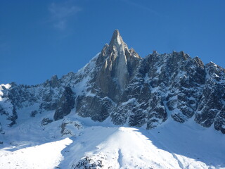 Fototapeta na wymiar Magnificent Alps in Chamonix area