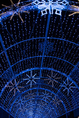 Background lights of different colors. Happy New Year.