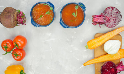 Homegrown vegetables. Fresh organic vegetables. Vegetables from the garden. Colorful vegetable. Healthy vegetable.