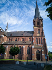 Fototapeta na wymiar St. Pankratius römisch-katholische Pfarrkirche in Glehn bei Korschenbroich