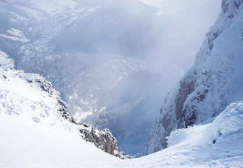 abyss in the mountains
