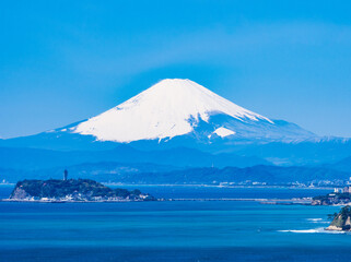 Fototapeta na wymiar 富士山と江ノ島