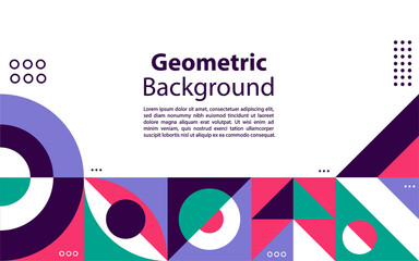 Modern geometric abstract background covers. Cool gradient shapes composition.