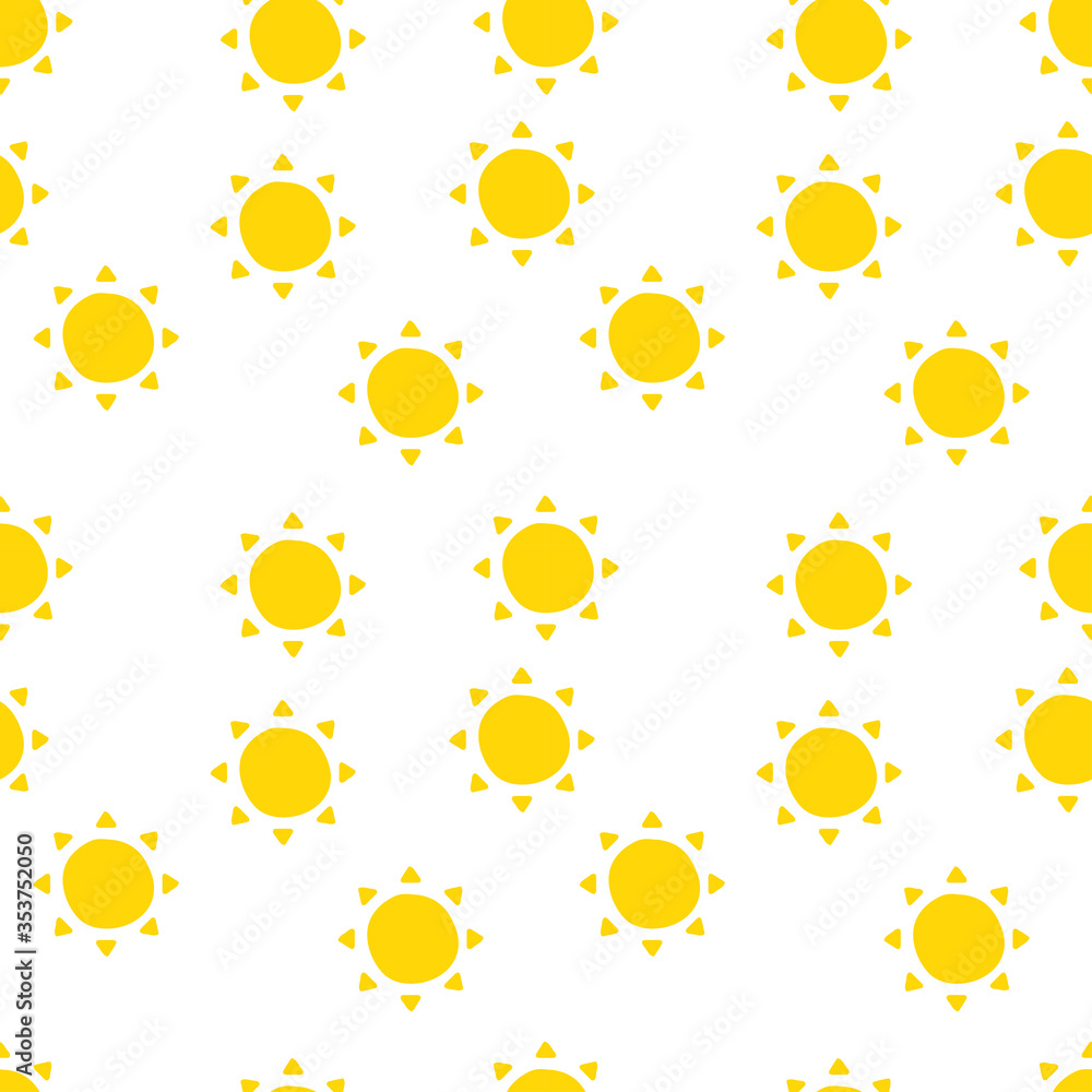 Poster sun pattern for summer in vector background