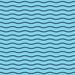 Obraz premium Wavy stripes seamless background. Thin waves vector pattern. Striped abstract template. Cute wavy streaks texture.