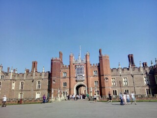 Hampton Court Entrance Wide View Towers
