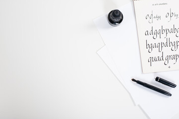 Calligraphy Flat Lay