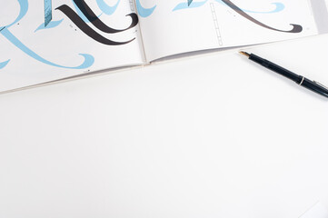 Vintage Calligraphy Flat Lay