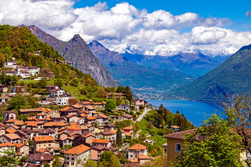 Fototapeta premium swiss alps landscape
