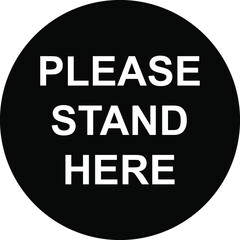Keep your distance floor shoe mark, foot print for standing in queue sign vector