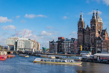 Fototapeta premium canal in amsterdam