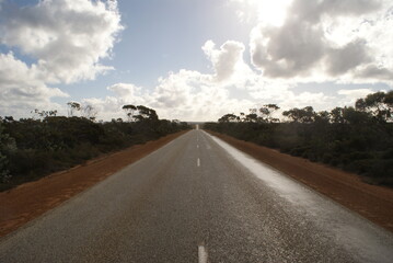 australian road in outback