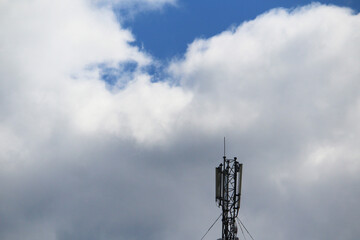 5G mobile phone tower. High Speed Broadband