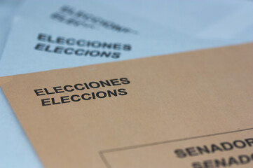 Electoral envelopes to choose the deputies of the Spanish congress