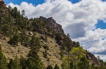 clouds over the mountain