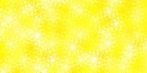 Light Yellow vector pattern with lines.