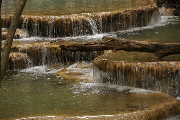 Cascade dans les sources de l'Huveaune, Provence, Var