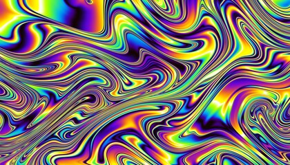 Digital art fractal background.  Psychedelic futuristic abstract pattern.