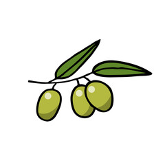 olives doodle icon