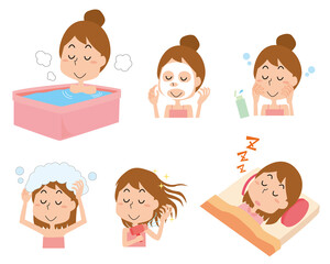 女性　美容　ライフスタイル　セット