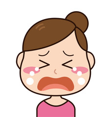 号泣　女性　主婦