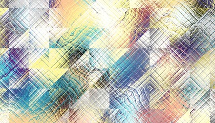 Digital art fractal background.  Psychedelic futuristic abstract pattern.