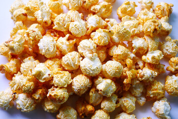 caramel popcorn sweet snack and food