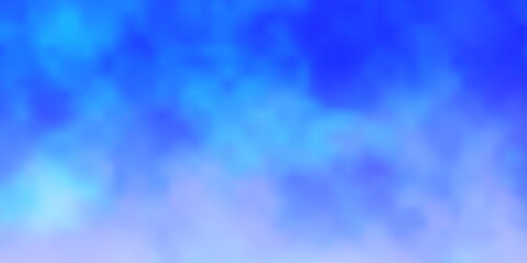 Light BLUE vector texture with cloudy sky. Abstract illustration with colorful gradient clouds. Template for landing pages.