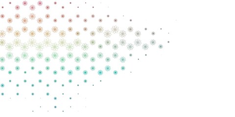 Light Blue, Red vector template with curved lines.