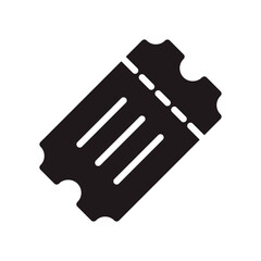 Ticket icon in trendy flat style design. Vector graphic illustration. Ticket symbol for website design, logo, app, and ui. Vector file. EPS 10.