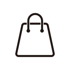 shopping bag vector icon illustration sign