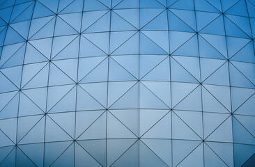 Background geometry shape on the metallic wall