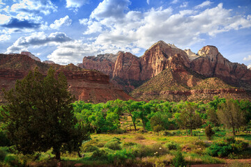 Sunset Clouds over Zion, Zion National Park, Utah