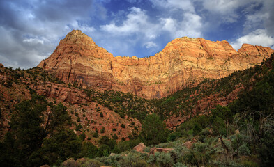 Sunset Clouds over Zion, Zion National Park, Utah