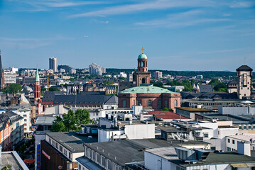 Landscape photographed in Frankfurt am Main, Germany. Picture made in 2009.