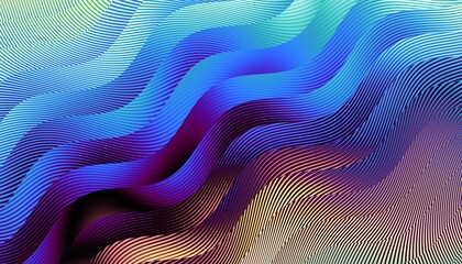 Wavy abstract futuristic background