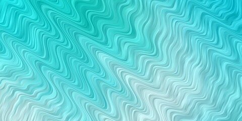 Light Blue, Green vector layout with curves. Colorful illustration with curved lines. Best design for your posters, banners.