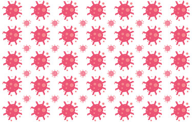 ILLUSTRATION VECTOR GRAPHIC OF SEAMLESS PATTERN BACKGROUND VIRUSES, SUITABLE FOR BACKGROUND WEBSITES AND SOCIAL MEDIA THEMED VIRUSES