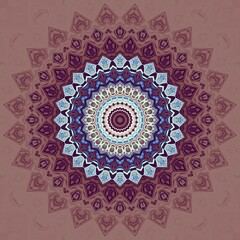 Digital art fractal background.  Psychedelic futuristic abstract pattern.