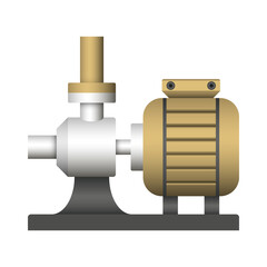 water pump vector icon design on white background.