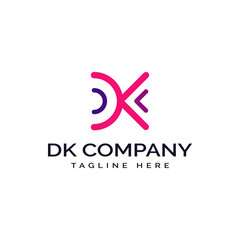Modern Logo of D / K / C / DK Monogram Initials Letter Company or Business Branding Logo Professional Creative