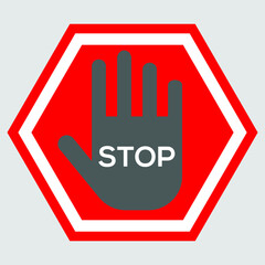 stop sign vector illustration