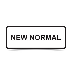 New normal concept word icon vector